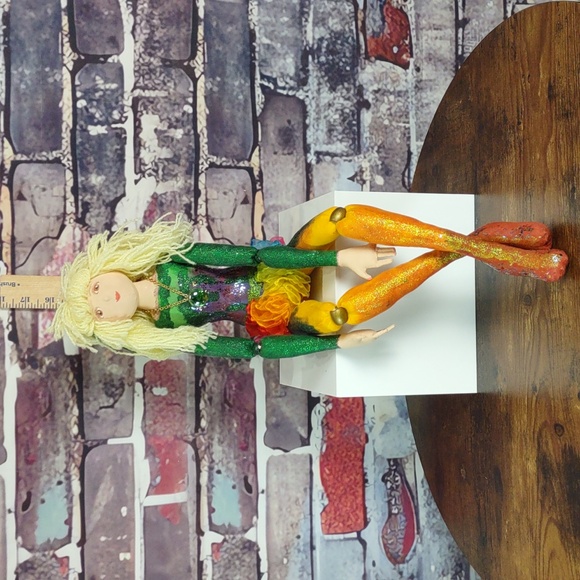 Artisan Crafted Elinor Peace Bailey Design Fantasy Fabric Arts Doll - Picture 5 of 11